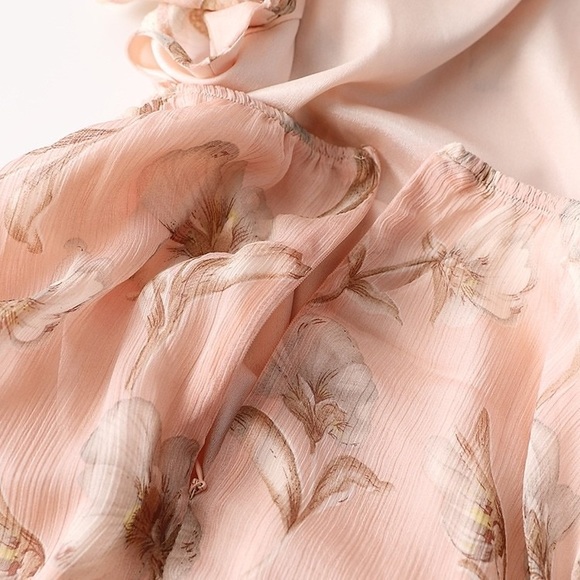 pink dress skirt for summer party - Picture 4 of 11